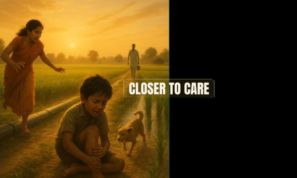 Mmm… closer to care, Yeah, closer to care… I was just a child, playing free, In the fields, where life used to be. One sudden moment changed it all, A cry for help, a desperate call. No clinic near, no one in sight, Just miles to go through endless night. But love held on, and hope was there, In every hand that showed me care