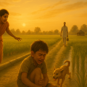 RMP doctor providing first aid to villagers in a rural Telangana village, highlighting lifesaving healthcare in fields and homes.