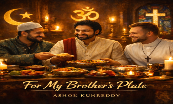 We don’t need to fight for food, my friend, We just need to share the plate again.